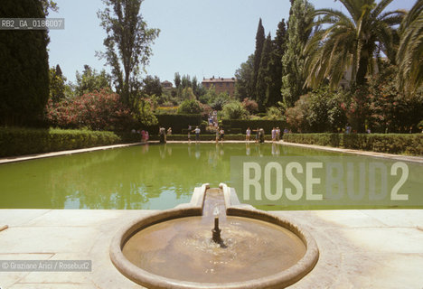 ( SPAGNA  ) ANDALUSIA  GRANADA  : IL PALAZZO DELLALHAMBRA   © 1990 Graziano Arici/Rosebud2 / GEO / ARCHITETTURA ARABO ANDALUSA
