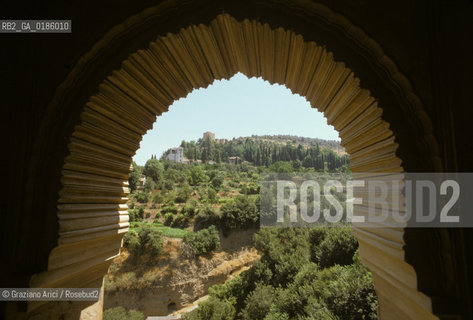 ( SPAGNA  ) ANDALUSIA  GRANADA  : IL PALAZZO DELLALHAMBRA     © 1990 Graziano Arici/Rosebud2 / GEO / ARCHITETTURA ARABO ANDALUSA
