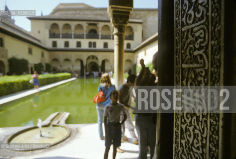 ( SPAGNA  ) ANDALUSIA  GRANADA  : IL PALAZZO DELLALHAMBRA   © 1990 Graziano Arici/Rosebud2 / GEO / ARCHITETTURA ARABO ANDALUSA