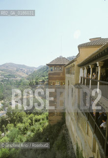 ( SPAGNA  ) ANDALUSIA  GRANADA  : IL PALAZZO DELLALHAMBRA   © 1990 Graziano Arici/Rosebud2 / GEO / ARCHITETTURA ARABO ANDALUSA