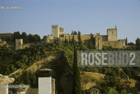 ( SPAGNA  ) ANDALUSIA  GRANADA  : IL PALAZZO DELLALHAMBRA   © 1980 Graziano Arici/Rosebud2 / GEO / ARCHITETTURA ARABO ANDALUSA