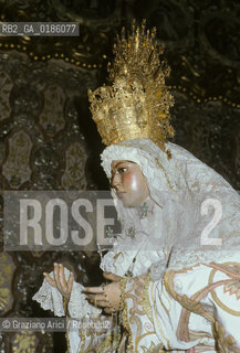 ( SPAGNA  ) ANDALUSIA  SIVIGLIA  : LA MADONNA VERGINE MACARENA    © 1980 Graziano Arici/Rosebud2 / GEO