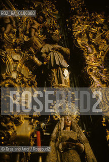 ( SPAGNA  ) ANDALUSIA  SIVIGLIA  : ALTARE BAROCCO    © 1980 Graziano Arici/Rosebud2 / GEO