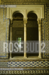 ( SPAGNA  ) ANDALUSIA  SIVIGLIA  : IL PALAZZO DELLALCAZAR   © 1980 Graziano Arici/Rosebud2 / GEO FINESTRA ARCHITETTURA ARABO ANDALUSA