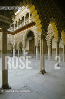 ( SPAGNA  ) ANDALUSIA  SIVIGLIA  : IL PALAZZO DELLALCAZAR   © 1980 Graziano Arici/Rosebud2 / GEO ARCHITETTURA ARABO ANDALUSA