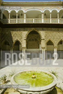 ( SPAGNA  ) ANDALUSIA  SIVIGLIA  : IL PALAZZO DELLALCAZAR   © 1980 Graziano Arici/Rosebud2 / GEO ARCHITETTURA ARABO ANDALUSA