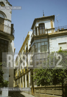 ( SPAGNA  ) ANDALUSIA  SIVIGLIA  :  UNA STRADA   © 1980 Graziano Arici/Rosebud2 / GEO