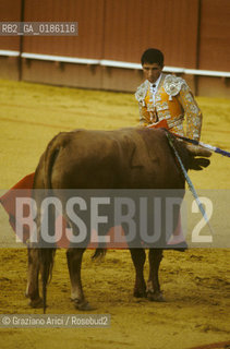 ( SPAGNA  ) ANDALUSIA  SIVIGLIA  : ARENA LA CORRIDA   © 1980 Graziano Arici/Rosebud2 / GEO