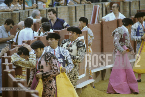 ( SPAGNA  ) ANDALUSIA  SIVIGLIA  : ARENA LA CORRIDA   © 1980 Graziano Arici/Rosebud2 / GEO