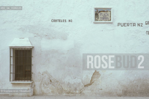 ( SPAGNA  ) ANDALUSIA  RONDA  : PLAZA DE TOROS ARENA   © 1980 Graziano Arici/Rosebud2 / GEO CORRIDA