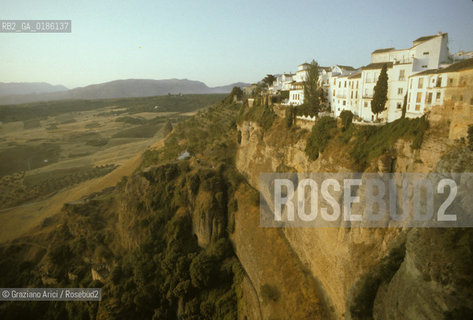( SPAGNA  ) ANDALUSIA  RONDA  : IL TAJO   © 1980 Graziano Arici/Rosebud2 / GEO
