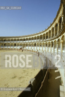 ( SPAGNA  ) ANDALUSIA  RONDA  : PLAZA DE TOROS ARENA   © 1980 Graziano Arici/Rosebud2 / GEO CORRIDA