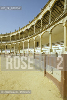 ( SPAGNA  ) ANDALUSIA  RONDA  : PLAZA DE TOROS ARENA   © 1980 Graziano Arici/Rosebud2 / GEO CORRIDA