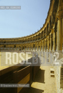 ( SPAGNA  ) ANDALUSIA  RONDA  : PLAZA DE TOROS ARENA   © 1980 Graziano Arici/Rosebud2 / GEO CORRIDA