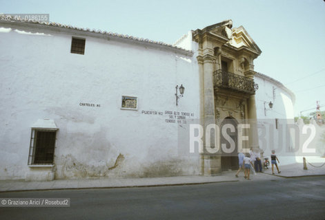 ( SPAGNA  ) ANDALUSIA  RONDA  : PLAZA DE TOROS ARENA   © 1980 Graziano Arici/Rosebud2 / GEO CORRIDA.