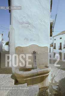 ( SPAGNA  ) ANDALUSIA  RONDA  : STRADA   © 1980 Graziano Arici/Rosebud2 / GEO FONTANA