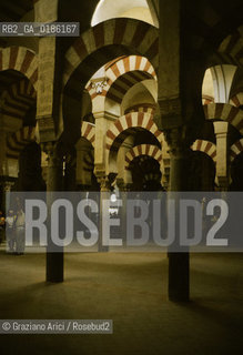 ( SPAGNA  ) ANDALUSIA  CORDOVA ( CORDOBA )  : MOSCHEA CATTEDRALE   © 1980 Graziano Arici/Rosebud2 / GEO ARCHITETTURA ARABO ANDALUSA