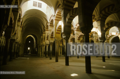 ( SPAGNA  ) ANDALUSIA  CORDOVA ( CORDOBA )  : MOSCHEA CATTEDRALE   © 1980 Graziano Arici/Rosebud2 / GEO ARCHITETTURA ARABO ANDALUSA