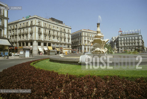 ( SPAGNA  ) CASTIGLIA MADRID : PUERTA DO SOL  © 1980 Graziano Arici/Rosebud2 / GEO