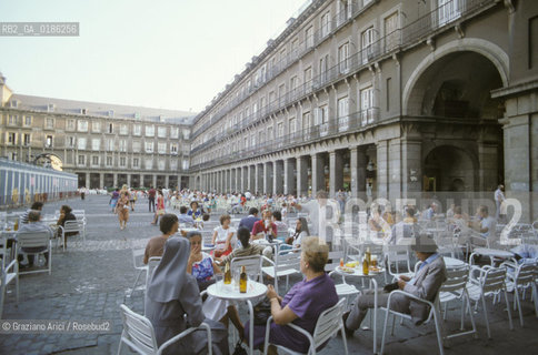 ( SPAGNA  ) CASTIGLIA MADRID : PALZA MAYOR  © 1980 Graziano Arici/Rosebud2 / GEO