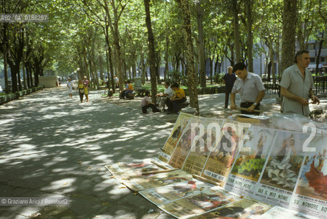 ( SPAGNA  ) CASTIGLIA MADRID :PASEO DEL PRADO   © 1980 Graziano Arici/Rosebud2 / GEO CORRIDA