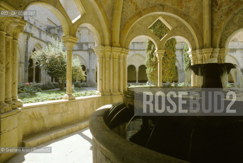 ( SPAGNA  ) CATALOGNA MONASTERO DE SANTA MARIA DE POBLET CHIOSTRO © 1980 Graziano Arici/Rosebud2 / GEO FONTANA