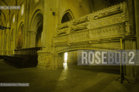 ( SPAGNA  ) CATALOGNA MONASTERO DE SANTA MARIA DE POBLET TOMBE REALI © 1980 Graziano Arici/Rosebud2 / GEO