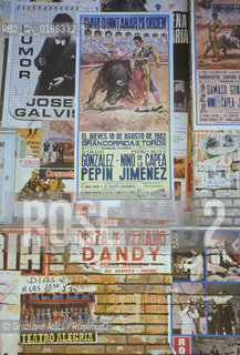 ( SPAGNA  ) CASTIGLIA MANIFESTI © 1980 Graziano Arici/Rosebud2 / GEO CORRIDA