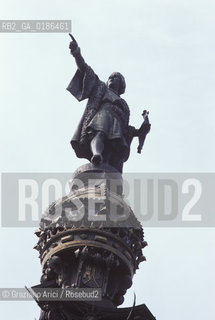 ( SPAGNA  ) CATALOGNA BARCELLONA : MONUMENTO A CRISTOFORO COLOMBO   © 1990 Graziano Arici/Rosebud2 / GEO