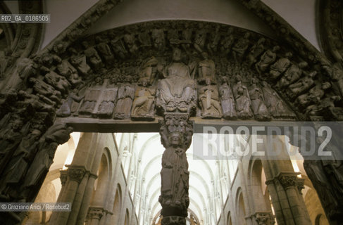 ( SPAGNA  ) GALIZIA SANTIAGO DE COMPOSTELA : LA CATTEDRALE PORTICO DELLA GLORIA   © 2000 Graziano Arici/Rosebud2 / GEO ARCHITETTURA ROMANICA