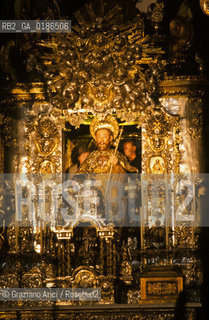 ( SPAGNA  ) GALIZIA SANTIAGO DE COMPOSTELA : LA CATTEDRALE LALTARE DI SANTIAGO   © 2000 Graziano Arici/Rosebud2 / GEO