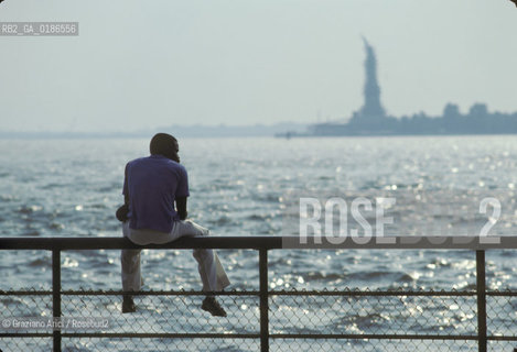 ( STATI UNITI DAMERICA - USA  ) NEW YORK CITY : BATTERY PARK  - © 1986 Graziano Arici/Rosebud2 / GEO