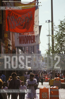 ( STATI UNITI DAMERICA - USA  ) NEW YORK CITY : UNA STRADA DI BROOKLYN  - © 1986 Graziano Arici/Rosebud2 / GEO