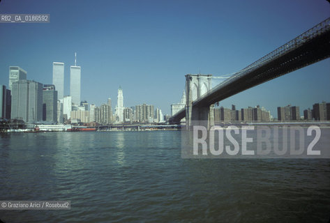 ( STATI UNITI DAMERICA - USA  ) NEW YORK CITY : IL PONTE DI BROOKLYN  - © 1986 Graziano Arici/Rosebud2 / GEO /