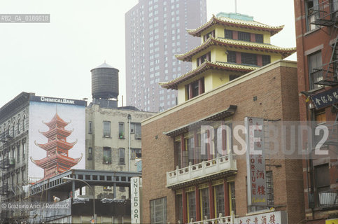 ( STATI UNITI DAMERICA - USA  ) NEW YORK CITY : CHINATOWN  - © 1986 Graziano Arici/Rosebud2 / GEO