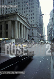 ( STATI UNITI DAMERICA - USA  ) NEW YORK CITY : WALL STREET  - © 1986 Graziano Arici/Rosebud2 / GEO / QUARTIERE DEGLI AFFARI