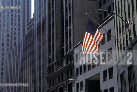 ( STATI UNITI DAMERICA - USA  ) NEW YORK CITY : WALL STREET  - © 1986 Graziano Arici/Rosebud2 / GEO / QUARTIERE DEGLI AFFARI