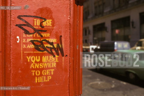 ( STATI UNITI DAMERICA - USA  ) NEW YORK CITY :  GRAFFITI A SOHO  - © 1986 Graziano Arici/Rosebud2 / GEO