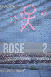 ( STATI UNITI DAMERICA - USA  ) NEW YORK CITY :  GRAFFITI A SOHO  - © 1986 Graziano Arici/Rosebud2 / GEO