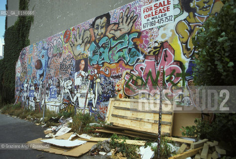 ( STATI UNITI DAMERICA - USA  ) NEW YORK CITY :  GRAFFITI A SOHO  - © 1986 Graziano Arici/Rosebud2 / GEO