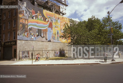 ( STATI UNITI DAMERICA - USA  ) NEW YORK CITY :  GRAFFITI A SOHO  - © 1986 Graziano Arici/Rosebud2 / GEO