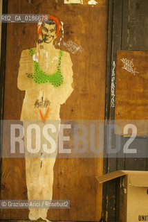 ( STATI UNITI DAMERICA - USA  ) NEW YORK CITY :  GRAFFITI A SOHO  - © 1986 Graziano Arici/Rosebud2 / GEO