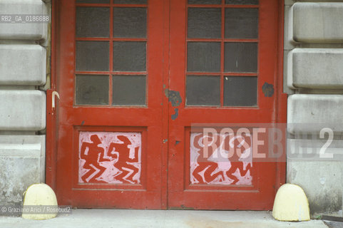 ( STATI UNITI DAMERICA - USA  ) NEW YORK CITY :  GRAFFITI A SOHO  - © 1986 Graziano Arici/Rosebud2 / GEO / PORTA