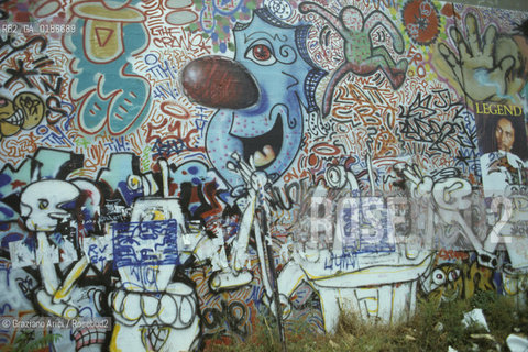 ( STATI UNITI DAMERICA - USA  ) NEW YORK CITY :  GRAFFITI A SOHO  - © 1986 Graziano Arici/Rosebud2 / GEO
