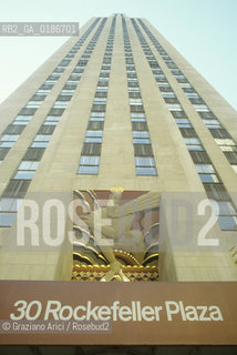 ( STATI UNITI DAMERICA - USA  ) NEW YORK CITY :  GRATTACIELO ROCKEFELLER CENTER - © 1986 Graziano Arici/Rosebud2 / GEO