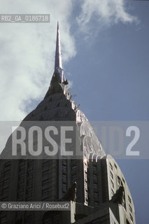 ( STATI UNITI DAMERICA - USA  ) NEW YORK CITY :  GRATTACIELO CHRYSLER BUILDING  - © 1986 Graziano Arici/Rosebud2 / GEO / ARCHITETTURA MODERNA