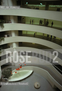 ( STATI UNITI DAMERICA - USA  ) NEW YORK CITY : MUSEO GUGGENHEIM  - © 1986 Graziano Arici/Rosebud2 / GEO