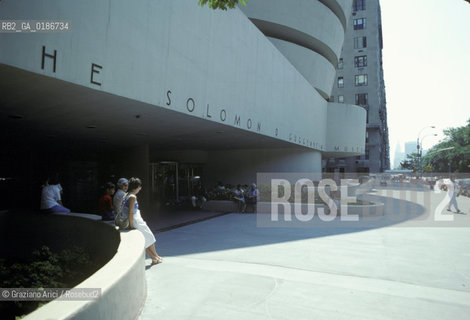 ( STATI UNITI DAMERICA - USA  ) NEW YORK CITY : MUSEO GUGGENHEIM  - © 1986 Graziano Arici/Rosebud2 / GEO