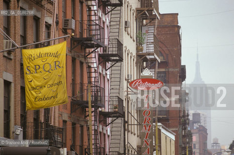( STATI UNITI DAMERICA - USA  ) NEW YORK CITY : LITTLE ITALY   - © 1986 Graziano Arici/Rosebud2 / GEO