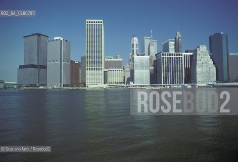 ( STATI UNITI DAMERICA - USA  ) NEW YORK CITY : MANHATTAN SKYLINE   - © 1986 Graziano Arici/Rosebud2 / GEO